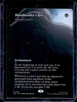 2025 Magic The Gathering MTG Bloodbender's Rise Enchantment Borderless #0023 - Image 1