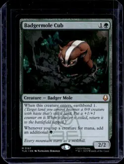 2025 Magic The Gathering MTG Wizards of the Coast Badgermole Club Foil #167 - Image 1