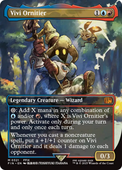 x1 Vivi Ornitier FIN Final Fantasy MTG 321 FULL ART BORDERLESS MYTHIC 1x - Image 1