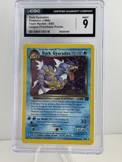 Dark Gyarados Team Rocket Holo 8/82 Prerelease Promo Pokemon CGC Grade 9.0 MINT - Image 1