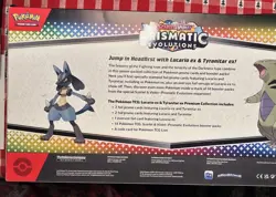 Pokemon Prismatic Evolutions Lucario ex & Tyranitar ex Premium Collection Box - Image 3