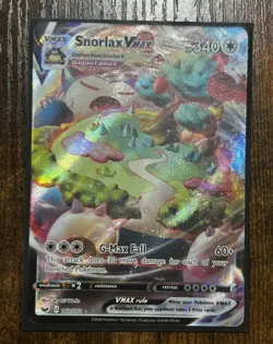 Snorlax VMAX 142/202 Ultra Rare Pokemon SWSH01: Sword & Shield Base Set NM - Image 1