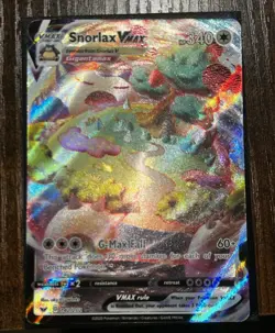 Snorlax VMAX 142/202 Ultra Rare Pokemon SWSH01: Sword & Shield Base Set NM - Image 2