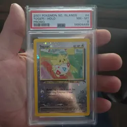 2001 POKEMON SOUTHERN ISLANDS PROMO #4 TOGEPI-HOLO PSA 8 - Image 1