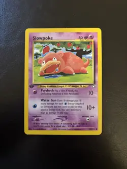 1st Edition Slowpoke 73/111 Neo Genesis Regular Vintage Pokemon - Image 1