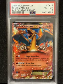 2014 POKEMON XY BLACK STAR PROMO CHARIZARD EX #XY17 PSA 8 - Image 1