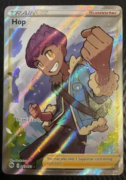 Pokemon HOP 073/073 Champions Path Full Art Ultra Rare Holo Foil Trainer NM/MINT - Image 1