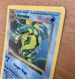 GYARADOS SHADOWLESS HOLO - Pokemon Base Set 6/102 *Lightly Played - See Pics* - Image 3