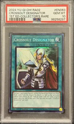 2024 PSA 10 YUGIOH RA02 COLLECTORS RARE CROSSOUT DESIGNATOR 💎 - Image 1