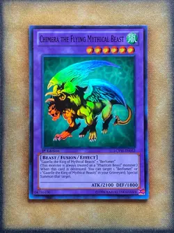 Yugioh Chimera the Flying Mythical Beast LCYW-EN052 Super Rare 1st Ed NM - Image 1