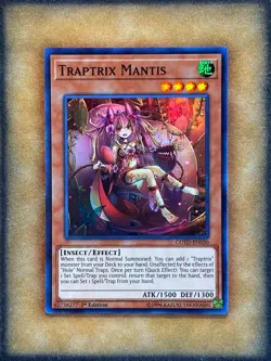 Yugioh Traptrix Mantis COTD-EN030 Super Rare 1st Ed NM - Image 1