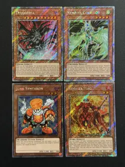 2025 YUGIOH RA04 PLATINUM SECRET RARE JUNK SYNCHRON NM BONUS SET - Image 1
