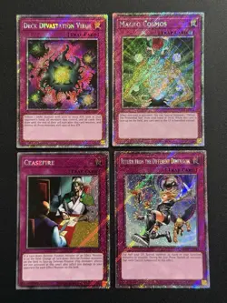 2025 YUGIOH RA03 PLATINUM SECRET RARE DECK DEVASTATION VIRUS NM BONUS - Image 1