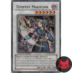 Yugioh Tempest Magician SOVR-ENSE1 Super Rare LP - Image 1