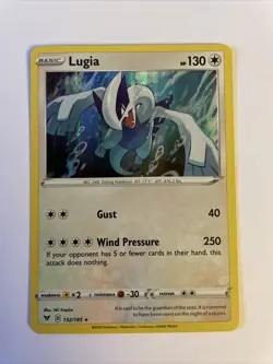 Lugia Vivid Voltage 132/185 Holo Pokemon Card (Pack Fresh) - Image 1