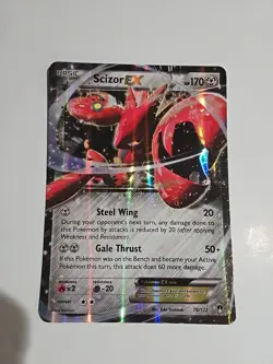 Pokemon - Scizor EX Full Art Holo 76/122 XY BREAKPoint English Card Jumbo - Image 1
