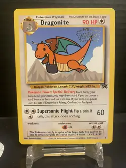 Pokemon TCG Dragonite #5 Black Star Promo WB the First Movie Stamped Card LP/MP - Image 2