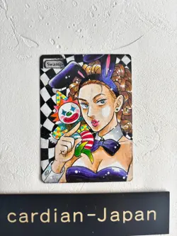 Hand Painted Altered MTG Card,Anime Girl,waifu [Excellent]FromJapan #s4 swamp - Image 1