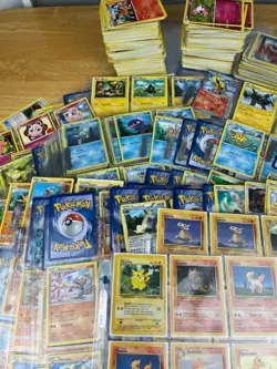 Pokemon TCG Card Lot 1400+ Unsorted Cards Holos Vintage - Image 1
