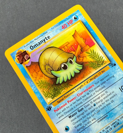 OMANYTE **1st Edition** (LP/NM) - Fossil 52/62 - Pokemon Trading Card Game - Image 3