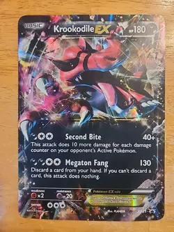 Krookodile EX JUMBO Black Star Promo Card XY25 2014 Pokemon NM - Image 1