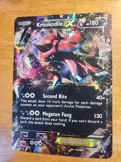 Krookodile EX JUMBO Black Star Promo Card XY25 2014 Pokemon NM - Image 2