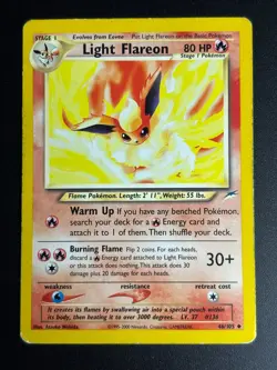 Light Flareon - 46/105 - Pokemon Neo Destiny Unlimited Rare Card WOTC HP - Image 1