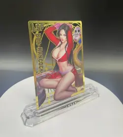 One Piece Waifu Collection Metal Gold BOA HANCOCK Sexy Waifu Card - Image 2