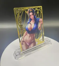 One Piece Waifu Collection Metal Gold NICO ROBIN Sexy Waifu Card - Image 2