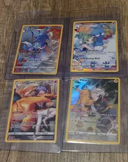 Lot Of 4 Pokemon Trainer Gallery Cards Pikachu Charizard Altaria Kingdra - Image 1