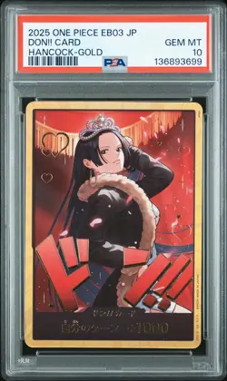 2025 ONE PIECE JPN EXTRA BOOSTER ONE PIECE HEROINES EDITION DON!! CARD PSA 10 - Image 1