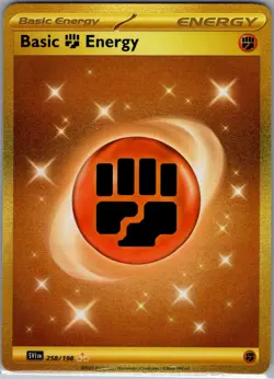 Basic Fighting Energy 258/198 Scarlet & Violet Base Set - Pokemon Card - NM - Image 1