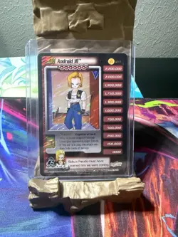 DBZ DRAGON BALL Z FOIL ANDROID 18 #133 TCG Unlimited Cell Saga Score Card Rare! - Image 1
