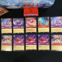 Disney Lorcana Azurite Sea Aladdin Lot Of 10 Cards - Image 1