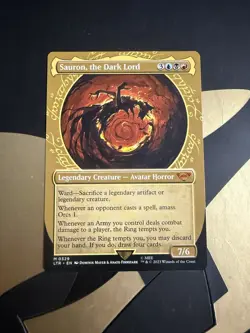 1x Sauron, the Dark Lord, Showcase Art 0329, Magic the Gathering MTG NM - Image 1