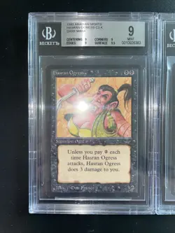MTG Hasran Ogress (Light and Dark) BGS 9Q/+ Arabian Nights 1993 Graded NM - Image 3