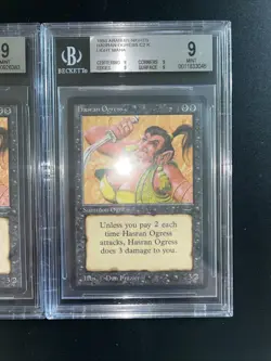 MTG Hasran Ogress (Light and Dark) BGS 9Q/+ Arabian Nights 1993 Graded NM - Image 4