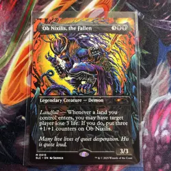 MTG Secret Lair Encyclopedia of Magic the Gathering Ob Nixilis the Fallen MYTHIC - Image 1