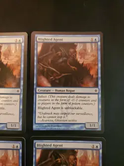 4x Blighted Agent New Phyrexia NM Magic The Gathering MTG Tcg X4 4 Playset - Image 3