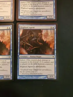 4x Blighted Agent New Phyrexia NM Magic The Gathering MTG Tcg X4 4 Playset - Image 4