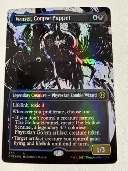 Venser, Corpse Puppet (Step-and-Compleat - Borderless Foil) #477 NM/MINT MTG - Image 1