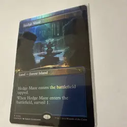 MTG, Hedge Maze FOIL (Borderless) 326 NM Murders at Karlov Manor Foil - Image 2