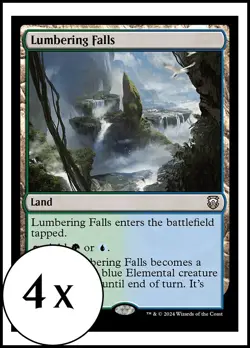 MTG - 4 x Lumbering Falls - Modern Horizons 3 Commander - Playset 4x x4 - Image 1