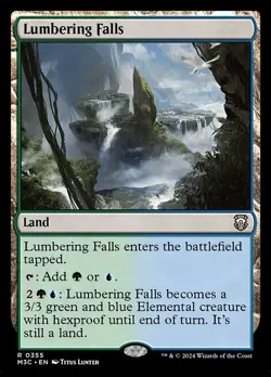 MTG - 4 x Lumbering Falls - Modern Horizons 3 Commander - Playset 4x x4 - Image 2