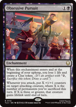 1 x Obsessive Pursuit - Foil - Avatar: The Last Airbender - NM-Mint - MTG - Image 1