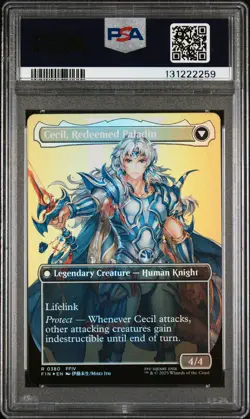 2025 MTG FINAL FANTASY #0380 CECIL, DARK KNIGHT/CECIL, REDEEMED PALADIN PSA 10 - Image 2
