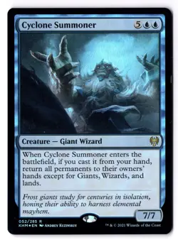 Cyclone Summoner NM* FOIL Kaldheim ENGLISH 052/285 mtg -UnltdCards - Image 1