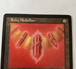 Ruby Medallion Magic The Gathering MTG Tempest Nm - Image 2