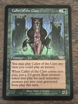Magic The Gathering Legions Caller of the Claw #121/145 NM - Image 1
