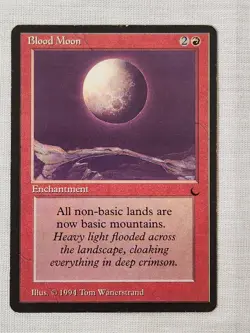 Played Blood Moon The Dark Mtg Magic the Gathering - Image 1